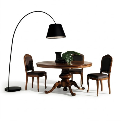 Salle à manger Tables Rond Meubles Table à manger de luxe Table ronde Bois massif Italie neuf