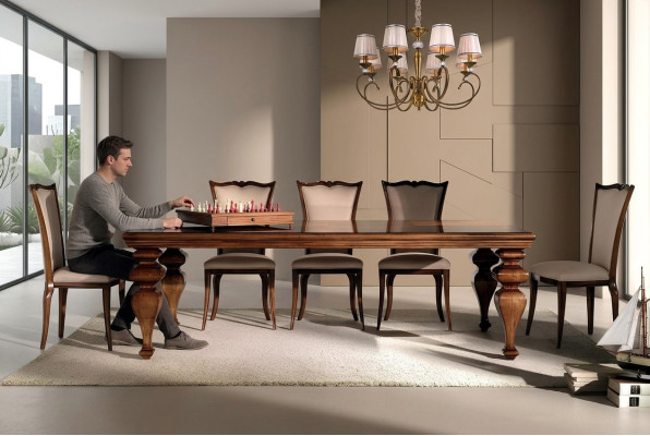 Table ronde Classique Table à manger Tables rondes Mobilier Rococo Baroque Italien