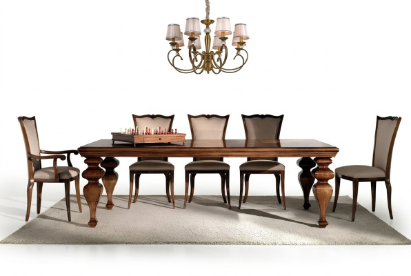 Table ronde Classique Table à manger Tables rondes Mobilier Rococo Baroque Italien