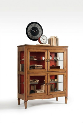 Salon Buffet Armoire en Verre Vitrine Buffet de Salle à Manger Armoires en Bois Mobilier