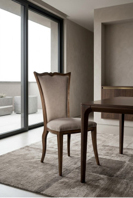 Rembourrage de chaises 1x Fauteuil Salon Salle à Manger Chaise de créateur en textile de luxe