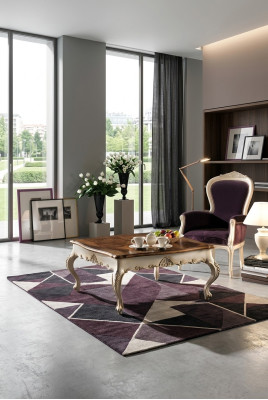Table basse Table d'appoint Table de salon Bois Royal Side Baroque Tables