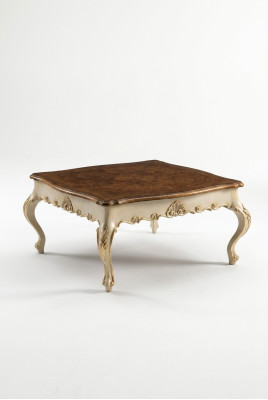 Table basse Table d'appoint Table de salon Bois Royal Side Baroque Tables