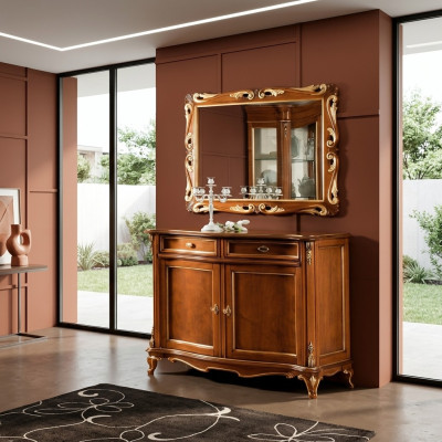 Buffets Armoire en bois Meubles Commodes Marron Commode Buffet Buffet Solide