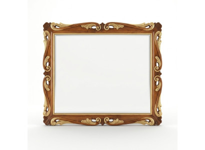 Miroir mural de design classique, Meuble italien Miroir mural Miroir en bois.