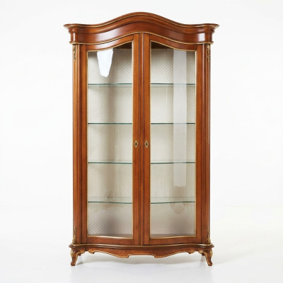 Vitrine en bois massif Armoire en verre Vitrine en bois véritable Meuble de salon Buffet nouveau