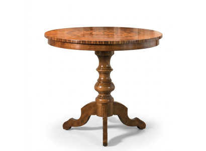 Table à manger de luxe table ronde en bois massif Italie nouvelles tables de salle à manger en bois rond mobilier