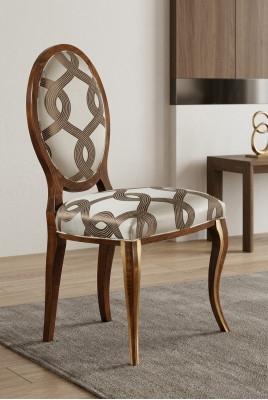 Salle à manger Mobilier en bois Chaises Design luxueux Chaise rembourrée Siège inclinable Mobilier de bureau neuf