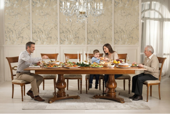 Table à manger extensible Classic r Design Table Mobilier italien en bois Tables à manger