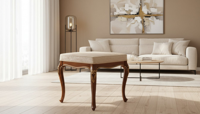 Revêtement de tabouret Tabouret Repose-pieds Ottoman Tabouret Pouf Salle de séjour Designer