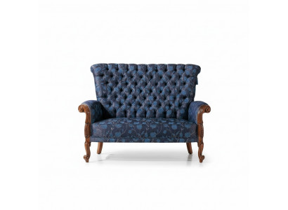 Sofa 2 Sitzer italienische Möbel design textil Polster sitz sofas Zweisitzer Neu