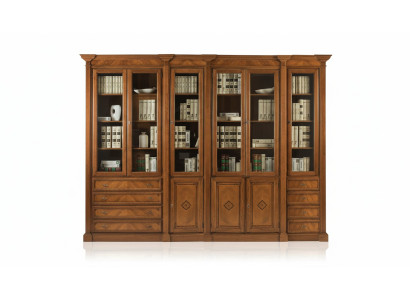 Étagère à livres brun vitrine Armoire Bibliothèque Vitrine Étagère Étagères nouveau