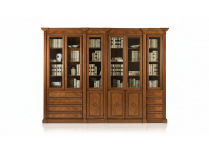 Étagère à livres brun vitrine Armoire Bibliothèque Vitrine Étagère Étagères nouveau