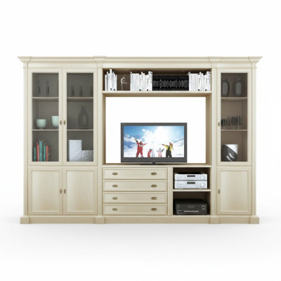 Placard mural TV Étagères Armoires en bois Mobilier de salon neuf Étagère murale salon