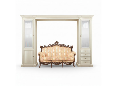 Armoire Vitrine Bois Salon Mobilier Unités Murales TV Design Moderne Unité Murale