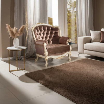 Fauteuil 1 place en tissu de luxe Lounge Club Réseau Siège rembourré nouveau Design CanapéWill