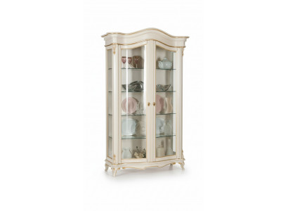 Vitrines Armoire en verre Vitrine Salon Bois Buffet Meuble italien Étagère