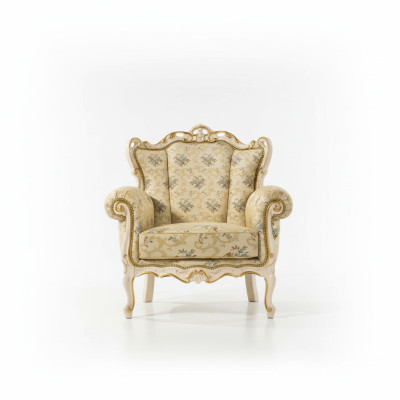 Fauteuil à oreilles design de siège en tissu de luxe StileElisa Textile siège unique nouvel