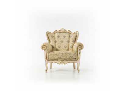 Fauteuil à oreilles design de siège en tissu de luxe StileElisa Textile siège unique nouvel