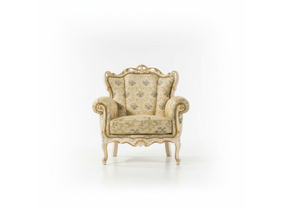 Fauteuil à oreilles design de siège en tissu de luxe StileElisa Textile siège unique nouvel