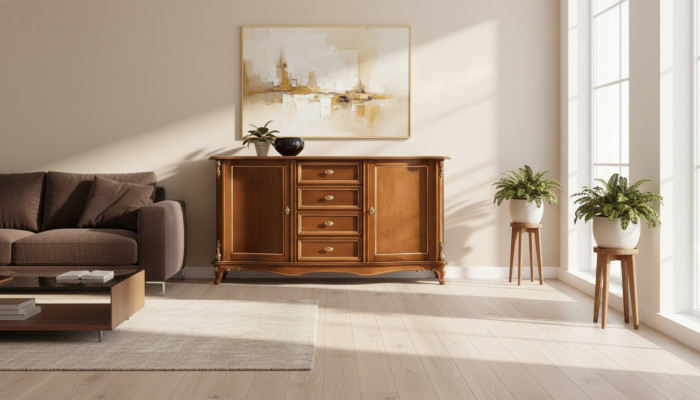 Coffrets de luxe Armoire Étagère Mobilier Armoire en bois Italie Buffet Commode Armoire
