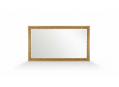 Miroir mural classique italien d'un designer en bois doré nouvellement meublé