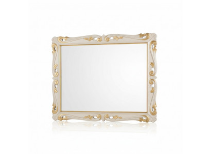 Miroir design classique en Italie avec support en bois, neuf.
