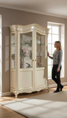 Vitrine de meubles italiens de luxe, armoires et penderies en verre design