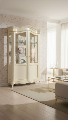Vitrine de meubles italiens de luxe, armoires et penderies en verre design