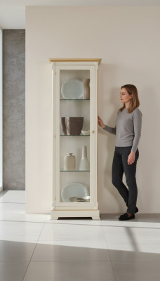 Vitrines en bois massif Armoire en verre Vitrine en bois massif Meuble de salon Bahut