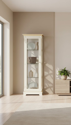 Vitrines en bois massif Armoire en verre Vitrine en bois massif Meuble de salon Bahut