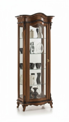 Salon Mobilier Bois massif Vitrines Armoire en verre Buffet en bois massif Vitrine