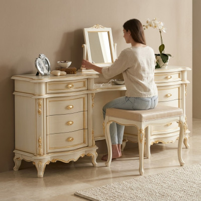 Coiffeuse Commode Table de maquillage Consoles Tables Coiffeuse Chambre nouvelle
