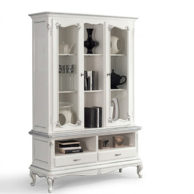 Salon Vitrine Armoire Livres Étagère Buffet Meubles Classiques Étagères Bois