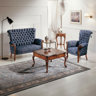 Ensemble de canapé italien canapé 2 fauteuils table basse table d'appoint ensemble de luxe 4 pièces