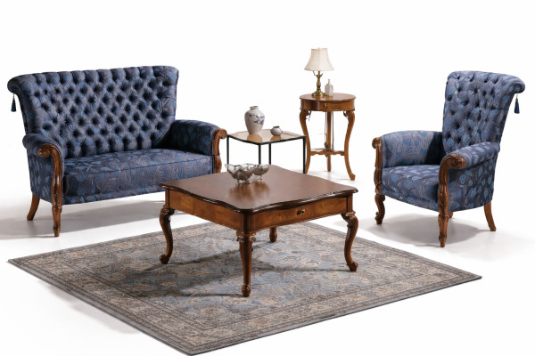Ensemble de canapé italien canapé 2 fauteuils table basse table d'appoint ensemble de luxe 4 pièces