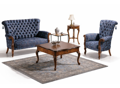 Ensemble de canapé italien canapé 2 fauteuils table basse table d'appoint ensemble de luxe 4 pièces