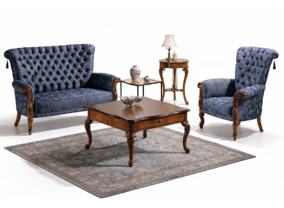 Ensemble de canapé italien canapé 2 fauteuils table basse table d'appoint ensemble de luxe 4 pièces