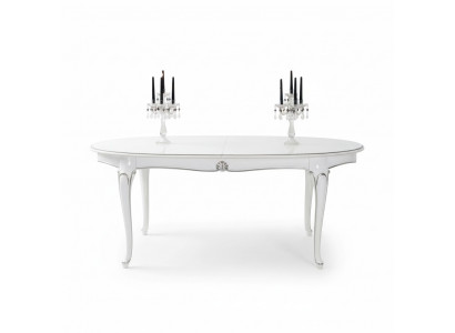 Table à manger Luxe Table Mobilier en bois massif d'Italie Tables de salle à manger Ameublement