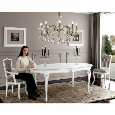 Meubles d'ameublement Groupe Table + 4 chaises ensemble 5 pièces. Suite de table à manger salle à manger