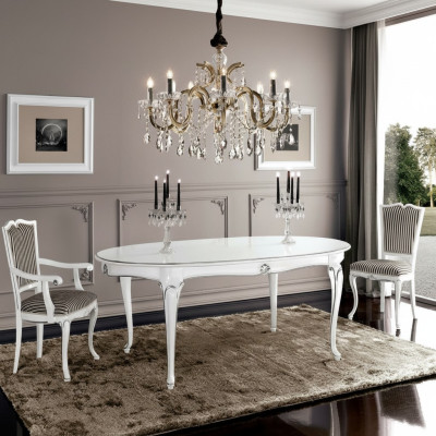 Meubles d'ameublement Groupe Table + 4 chaises ensemble 5 pièces. Suite de table à manger salle à manger