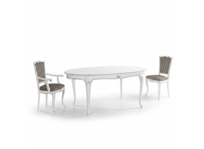 Meubles d'ameublement Groupe Table + 4 chaises ensemble 5 pièces. Suite de table à manger salle à manger
