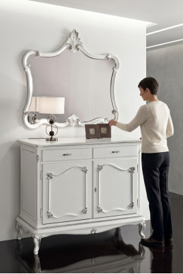 Commode Meuble italien Buffet Miroir Commode Buffet Armoire Bois neuf