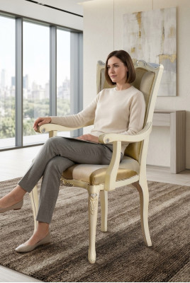 Chaise modèle classique 1 fauteuil Fauteuil en bois meubles italiens neufs