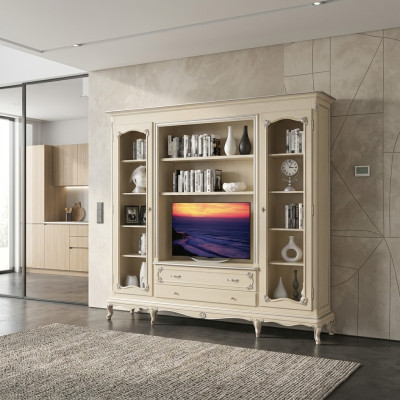 Salon Étagère Murale TV Armoire Armoires Étagère Bois Mobilier de Salon Étagères Neuf