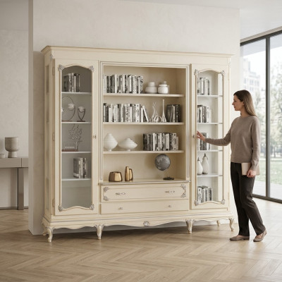 Vitrine Commodes Vitrines Armoire en verre Armoire de designer Nouvelle
