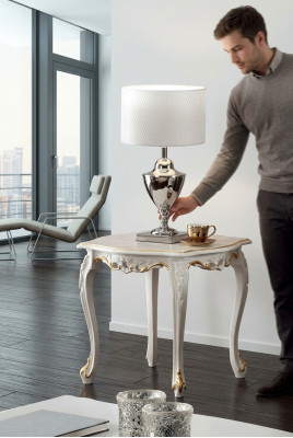 Table d'appoint Table en bois Tables classiques canapé Table basse Table à café Meubles italiens