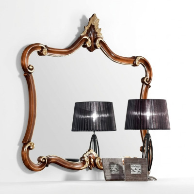 Miroir mural italien classique en bois de meubles de miroir de r luxe Ameublement de luxe nouveau
