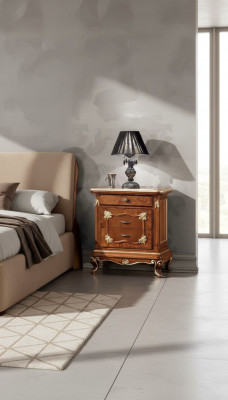 Table de chevet Design Console Tables d'appoint Chambre à coucher Bois Luxe Consoles nouveau