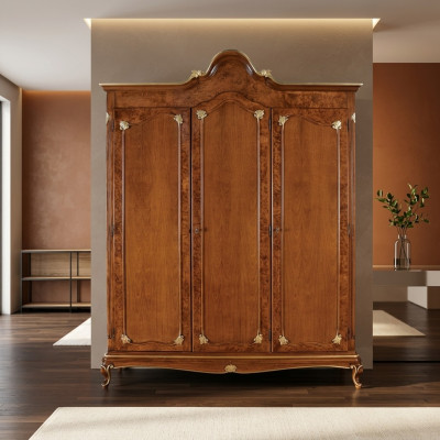Armoire Armoire en bois Armoire Meuble de chambre en bois Bois massif Bois véritable neuf